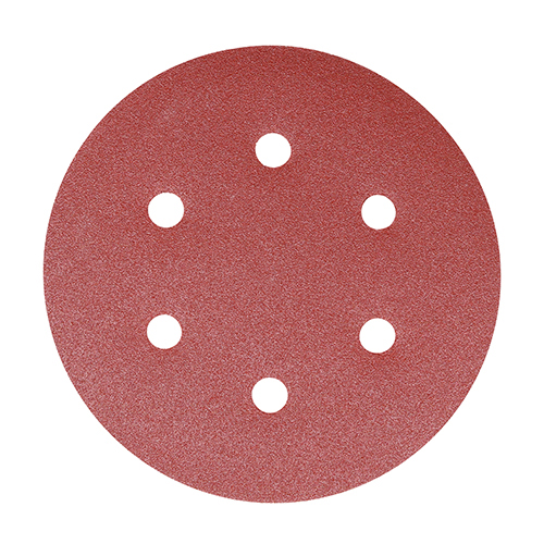 ScrewGrip - Random Orbital Sanding Discs - Mixed - Red 150mm -80/120/180