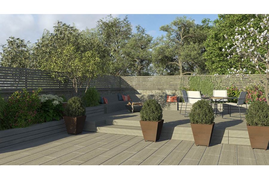 PuraScreens™ Composite Fencing Screens – Silver Ash – 3050 mm - Image 4